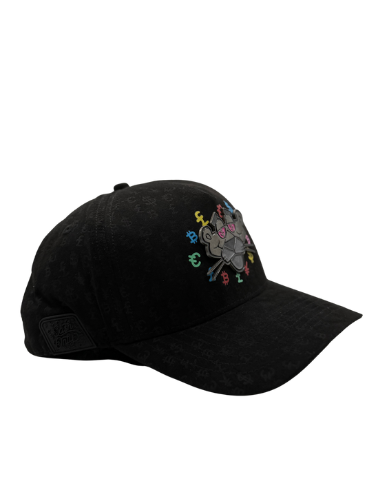 GORRA CASH ONLY PANTER FULL PRINT BLACK