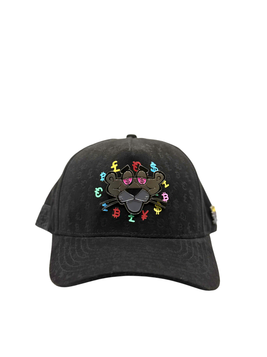 GORRA CASH ONLY PANTER FULL PRINT BLACK