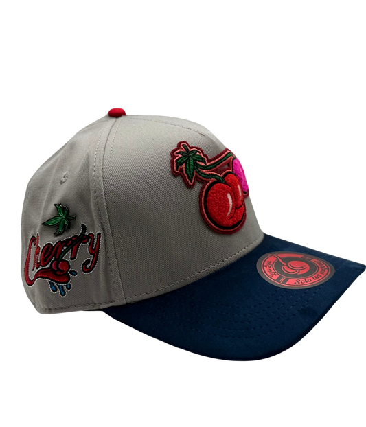 GORRA JC HATS CHERRY GRAY